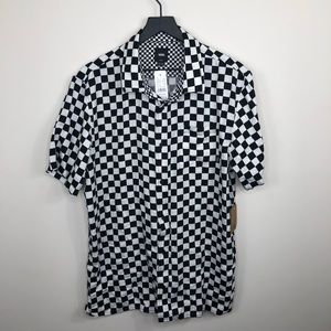 Men’s Checked Vans Button Down Size Large